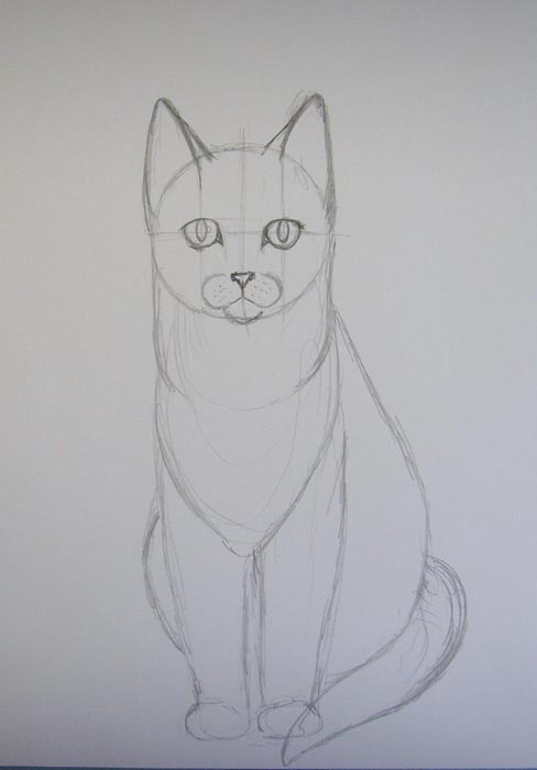 Каля Маля Всё о рисунках. Учимся рисовать: Как нарисовать кошку?